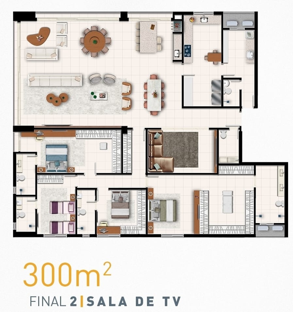 300 m² - Com sala de TV