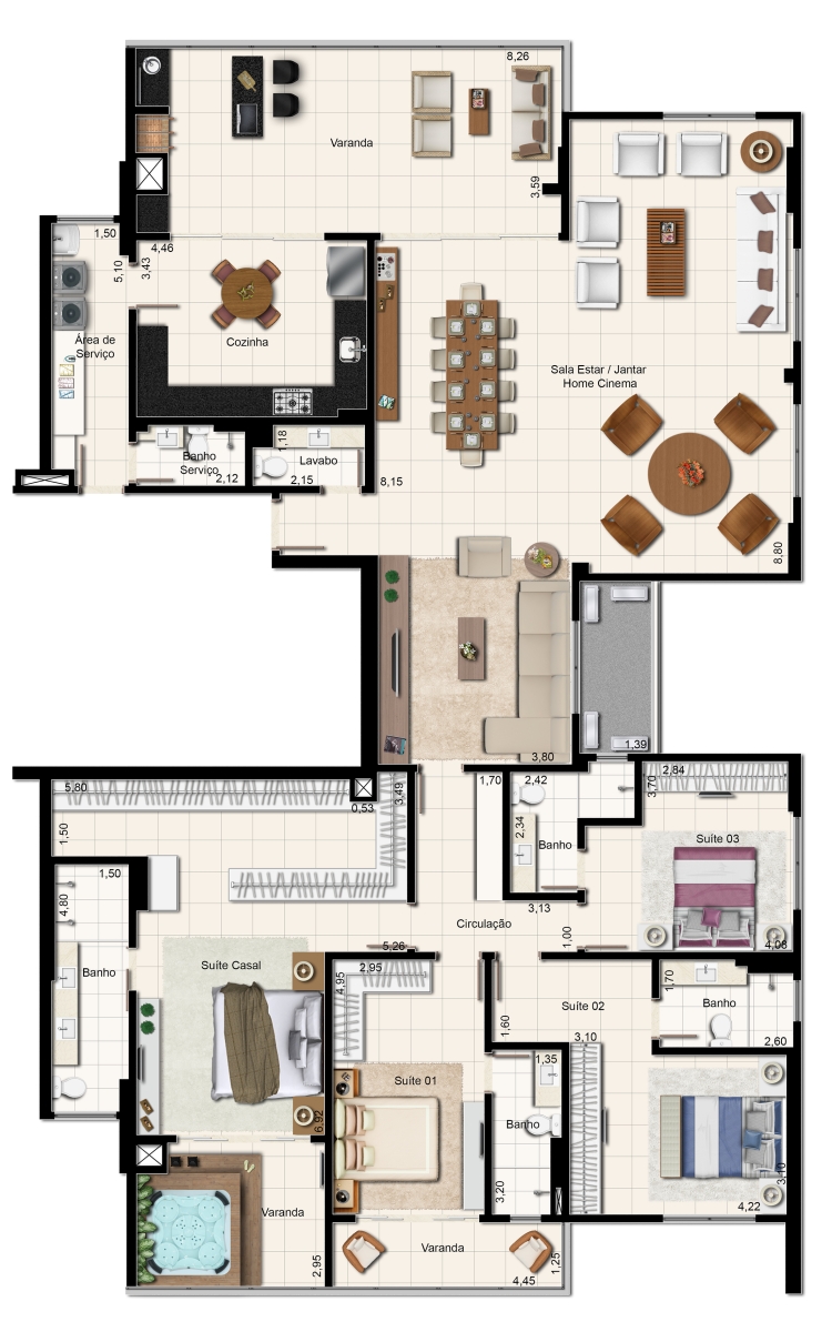 294 m² - 4 suítes