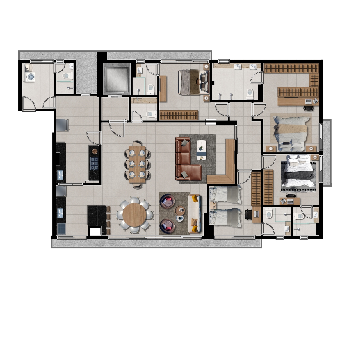 223 m² - 4 Suítes